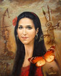 Portrait of the Young Woman by joseph-art