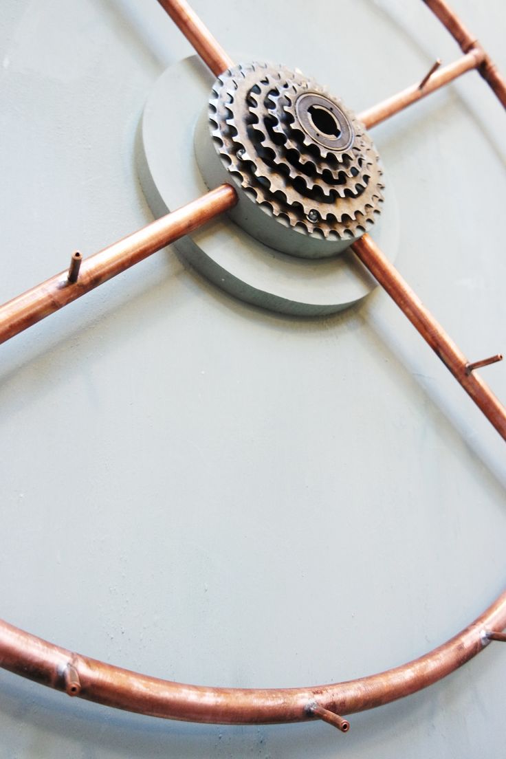 Industrial Copper Coat Hanger