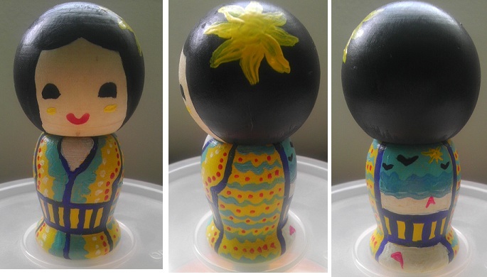 Summer Kokeshi Doll