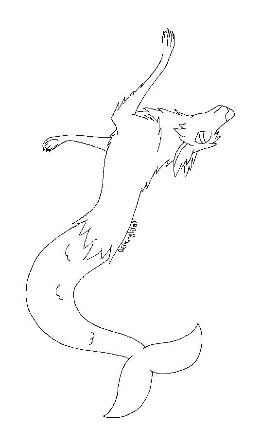 Merwolf Merwolf Lineart (free to use) by firefairy56 on DeviantArt