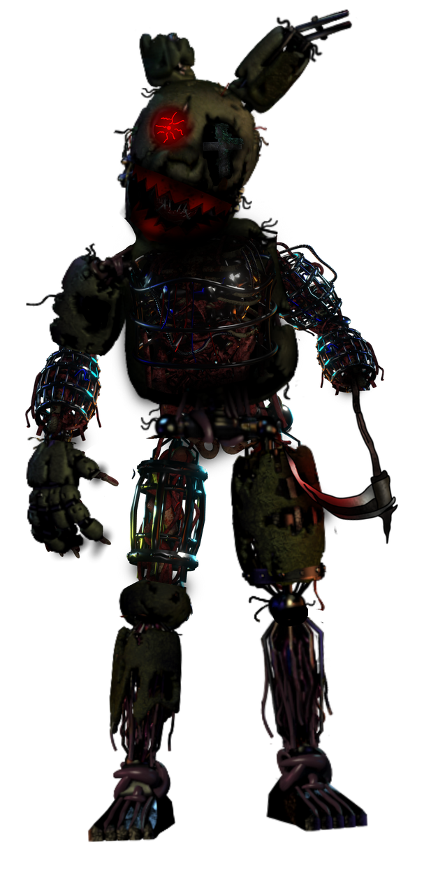 Cursed Springtrap(Red HoodTrap) by friedbried on DeviantArt