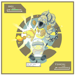 Pikachu VS Brock's Onix - 1st Encounter