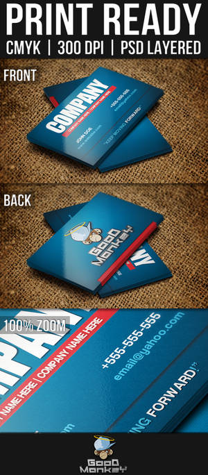 Blue Jeans Theme Business Card