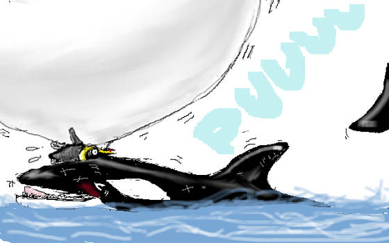 ORCA blowing balloon