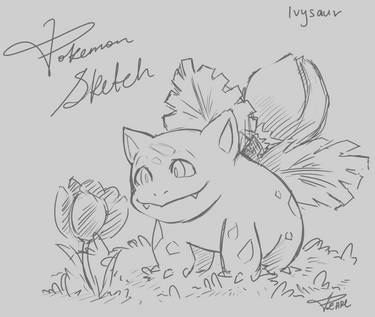 Pokemon Sketch 2-Ivysaur