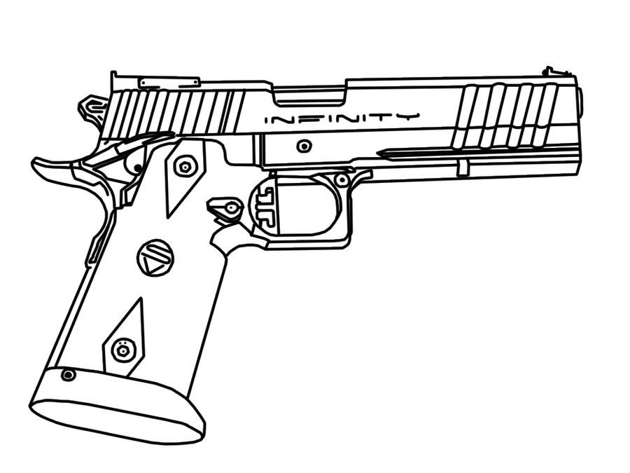 Traceable Gun Futuristic Pistol tracing by PrfctDrk on DeviantArt