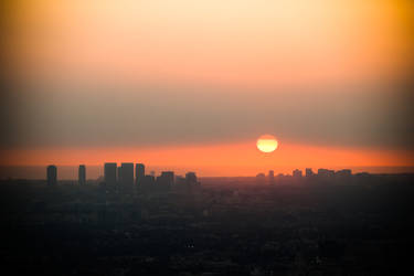 Sunset over Los Angeles