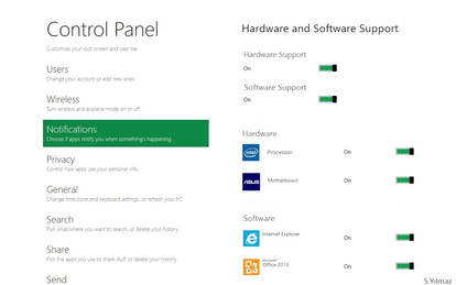 New design ! Windows 8 Control Panel