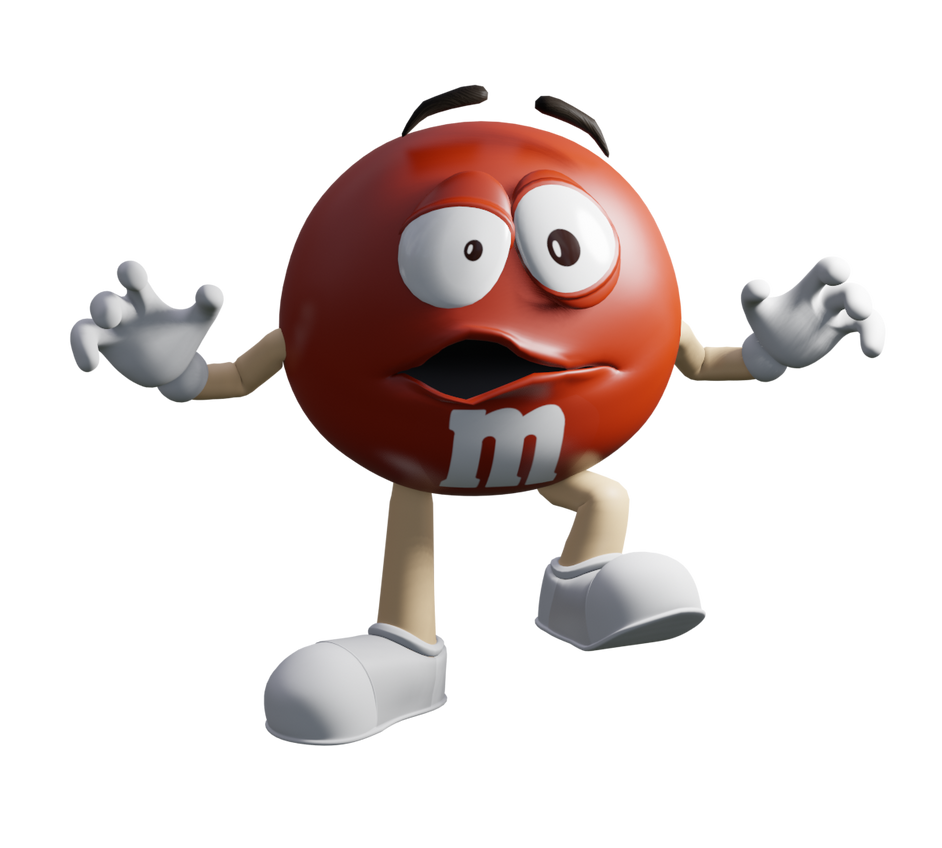 Red MnM 3d model by JanoMartin3DDevArt on DeviantArt
