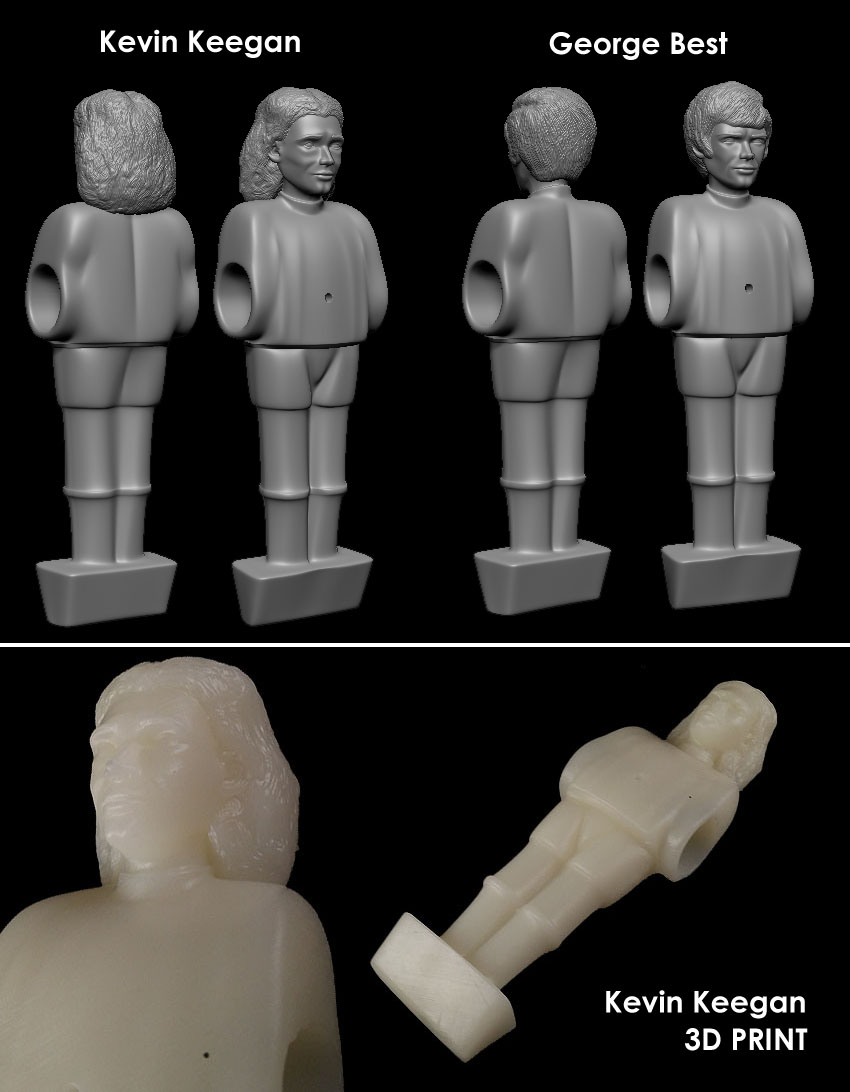 3D Print of Kevin Keegan and soon George Best