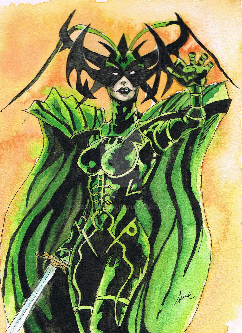 Hela by cassandra4 on DeviantArt
