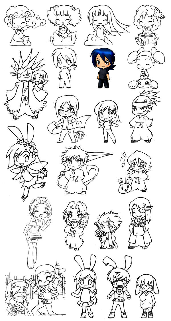 Chibi samples by ShadowStalker002 on DeviantArt