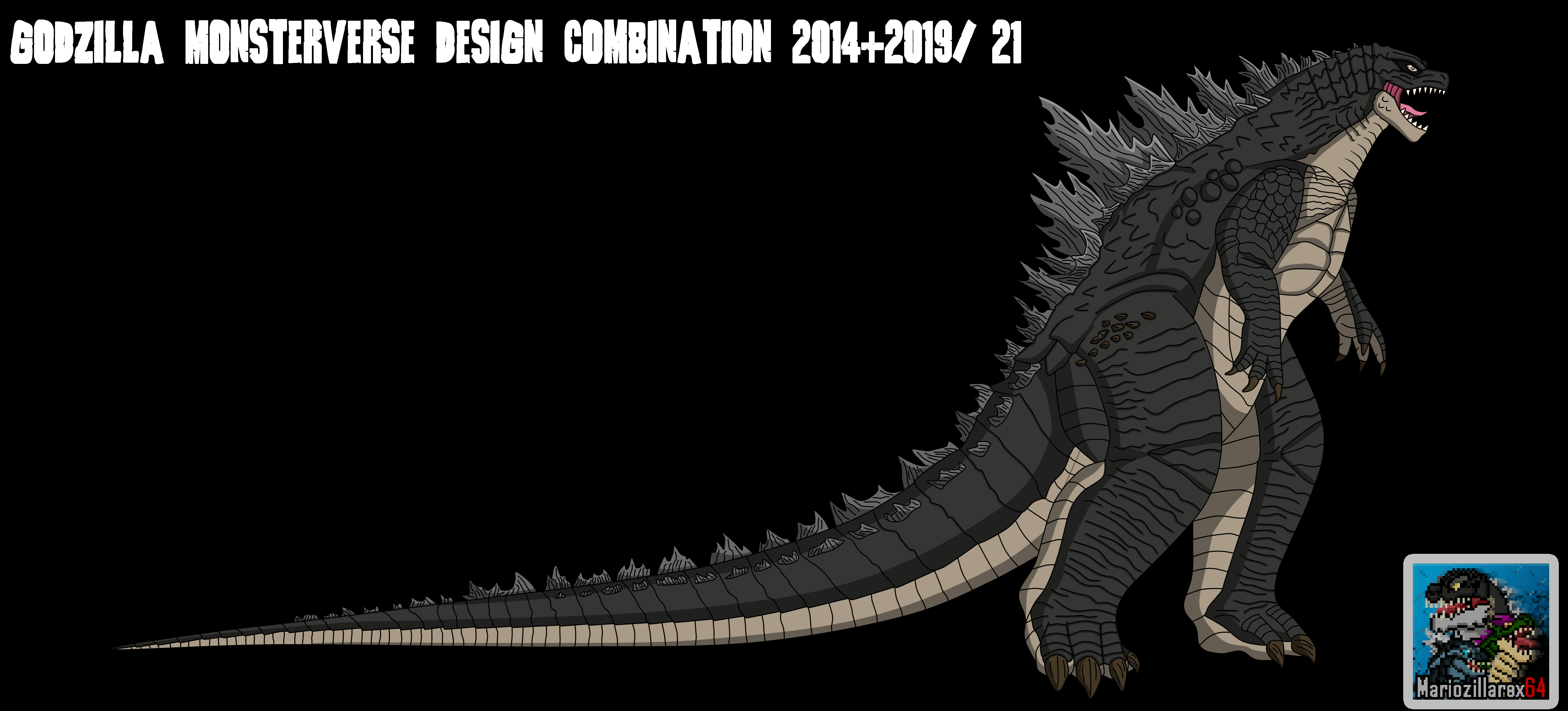 Godzilla Design Godzilla Monsterverse Design Combination 14+19/21 by Mariozillarex64 on ...