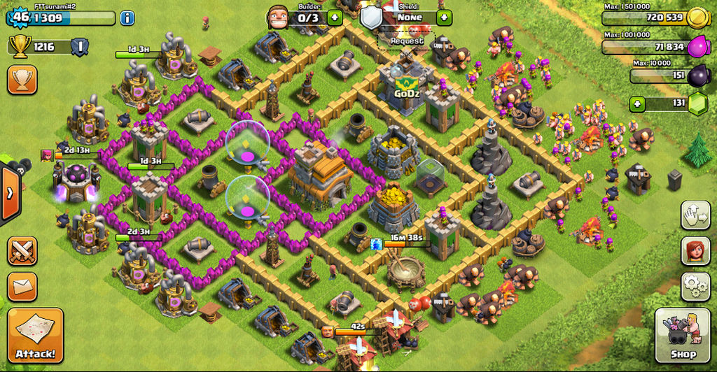 Clash of Clans base TH level 7 by FTTsunami on DeviantArt.