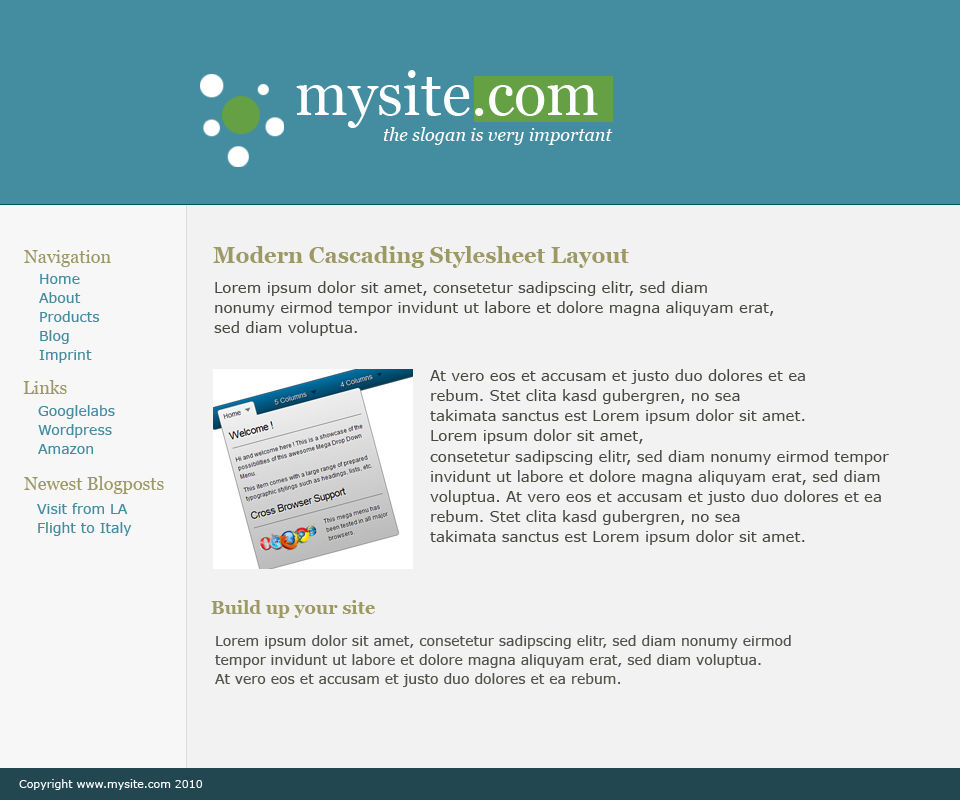 Simple css Layout by ifelse on DeviantArt