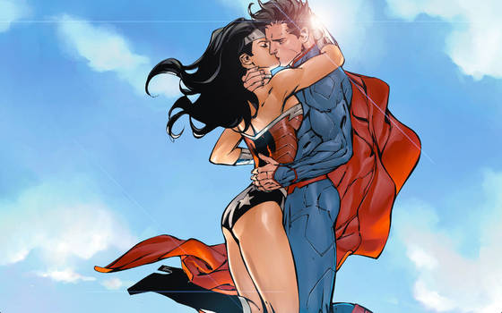 Wonder Woman/Superman Kiss