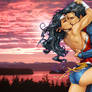 Wonder Woman/Superman at Sunset
