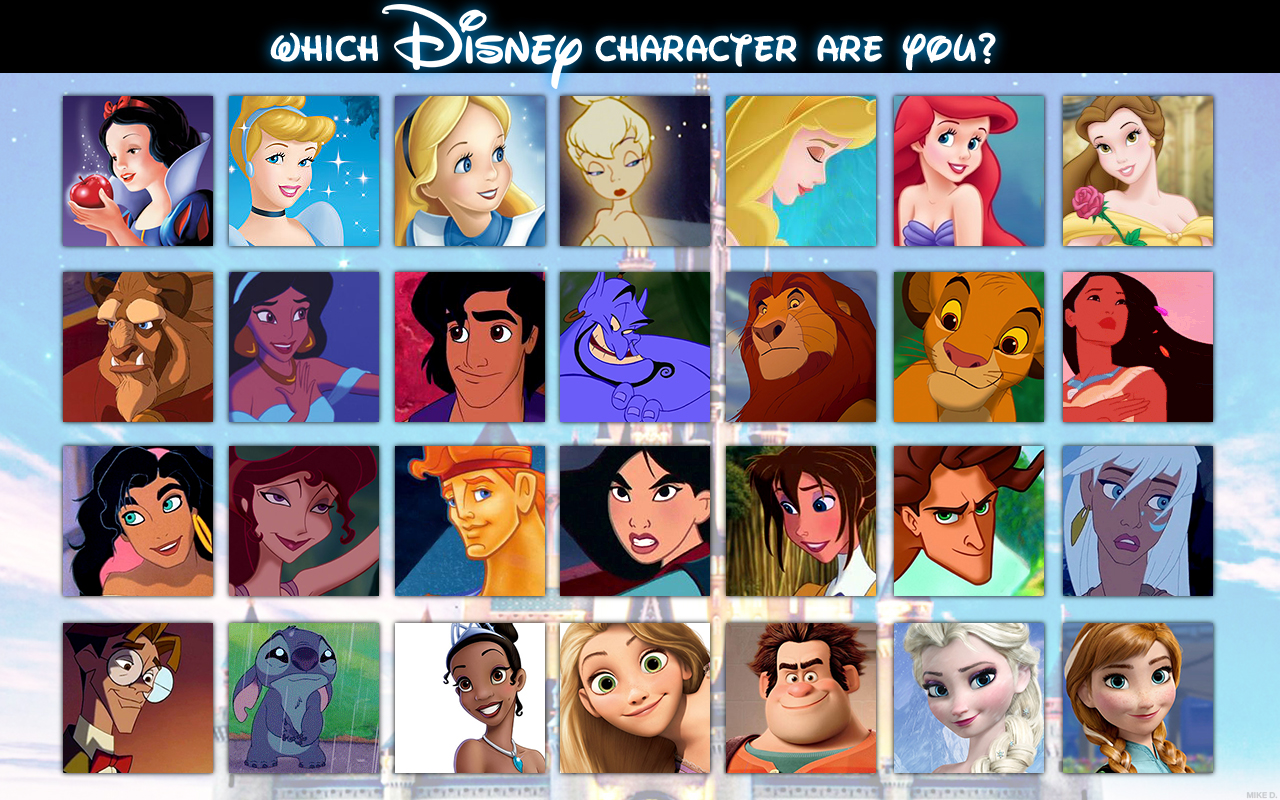 Which Disney Character are You? by Xionice on DeviantArt