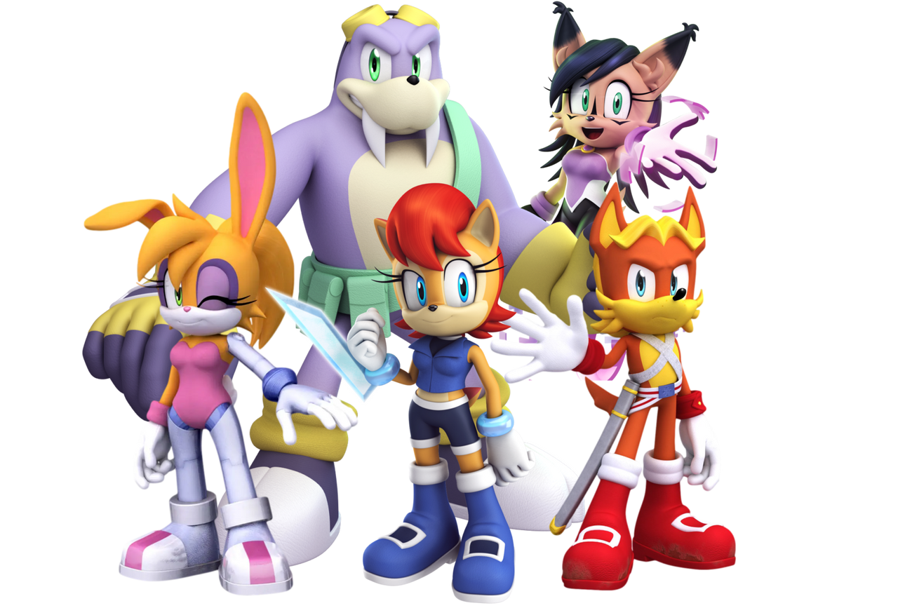 Sally Acorn and the Freedom Fighters PNG by Elijah1ofakind on DeviantArt