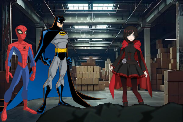Spider-Man TSS and Batman meets Ruby Rose by Elijah1ofakind on DeviantArt