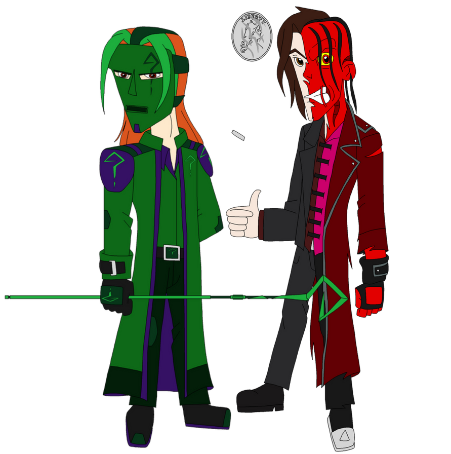 SUP-FAN's DC: The Riddler and Two-Face by Elijah1ofakind on DeviantArt