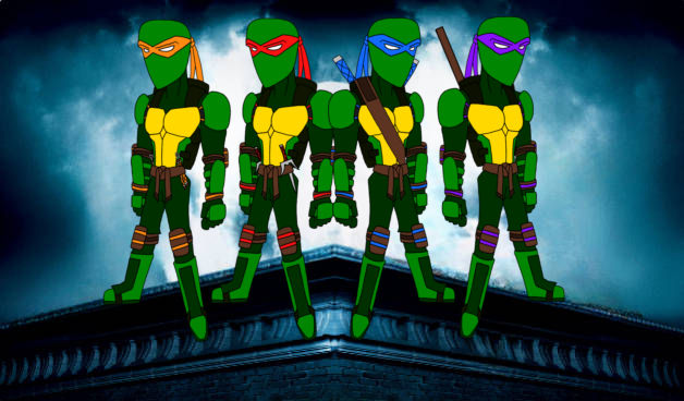 Tmnt Iconic Rooftop SUP-FAN's Humans TMNT Ninja Turtles On the Rooftop by Elijah1ofakind on ...