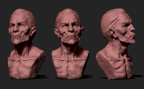 10 Clay materials for ZBrush_bust