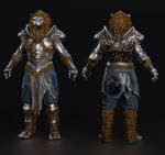 Path of Exile Lion armor male concept