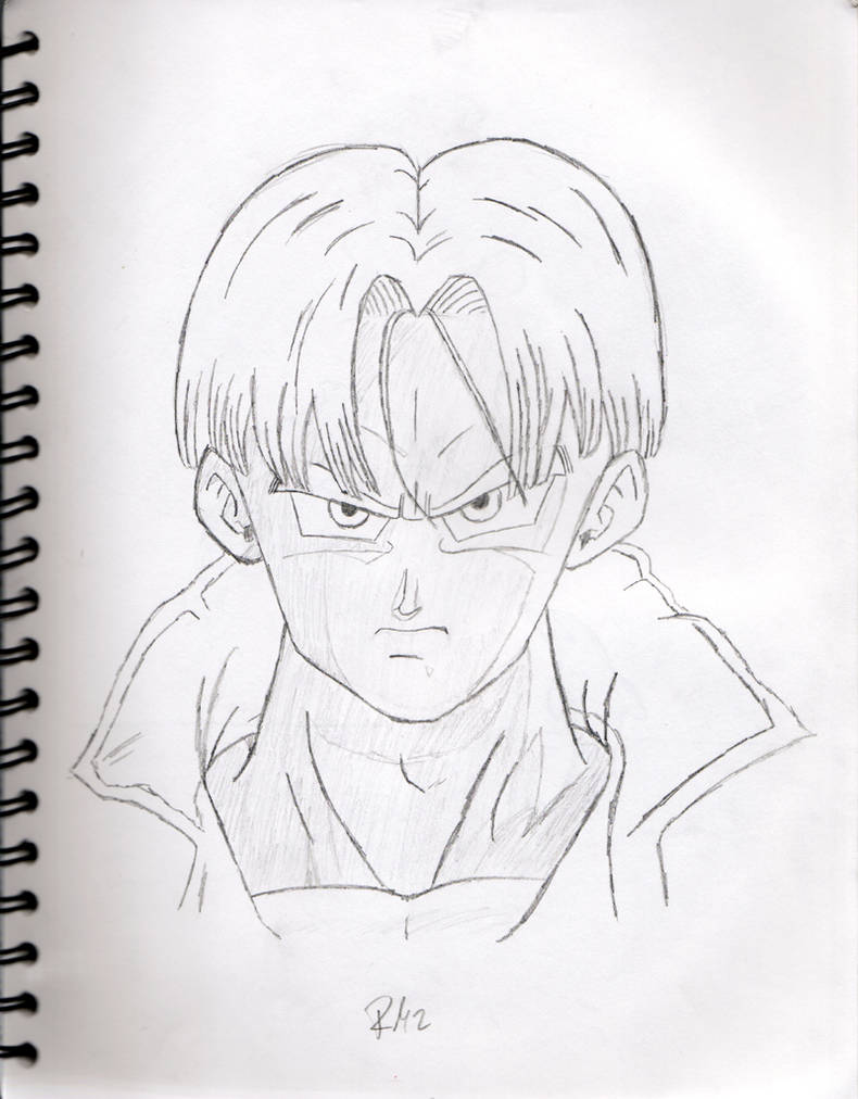 Trunks - head shot by RM2 on DeviantArt