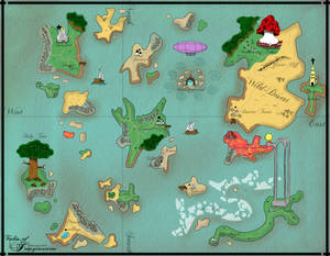 Map from Tales of imagination: World Merat