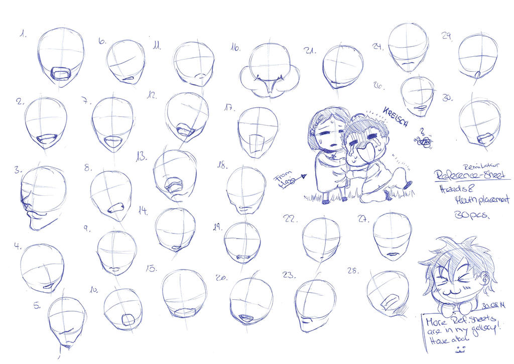 images Mouth Reference Sheet reference sheet head mouth placement