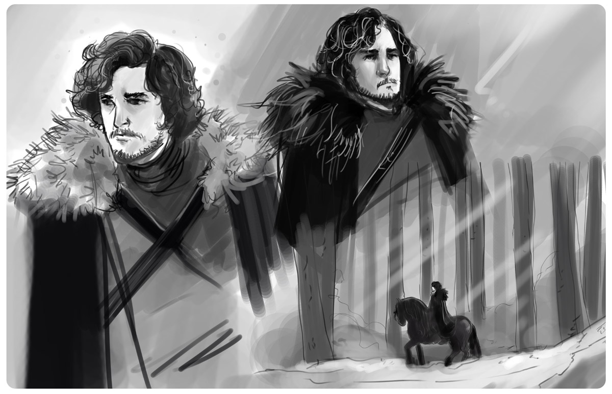 Games of thrones - Jon Snow - rought