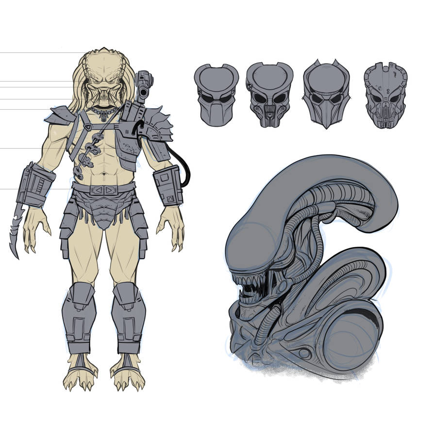 Avp Evolution Deviantart AvP Studies by Chromaplusplus on DeviantArt