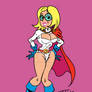 Rosemary in Power Girl costume