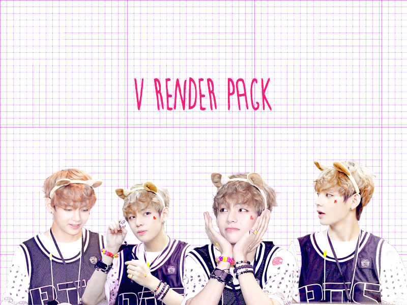 Pack PNG #1 V (Bangtan Boys)