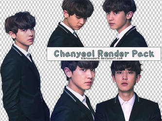 Pack PNG #72 Chanyeol (EXO in LINE) by XieraaaPark