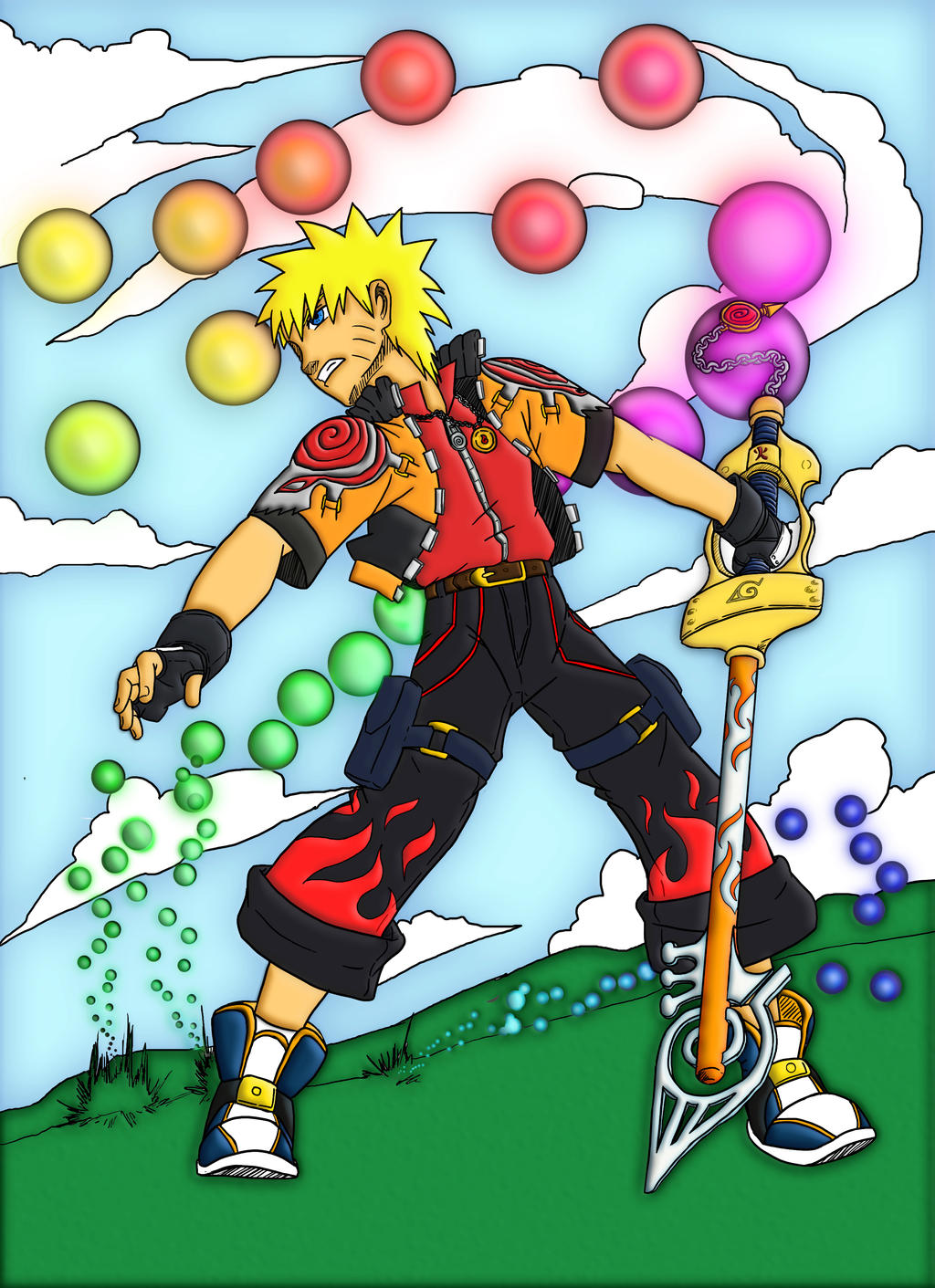 Naruto x Sora from Kingdom Hearts Fusion by OllyOddfarm on DeviantArt