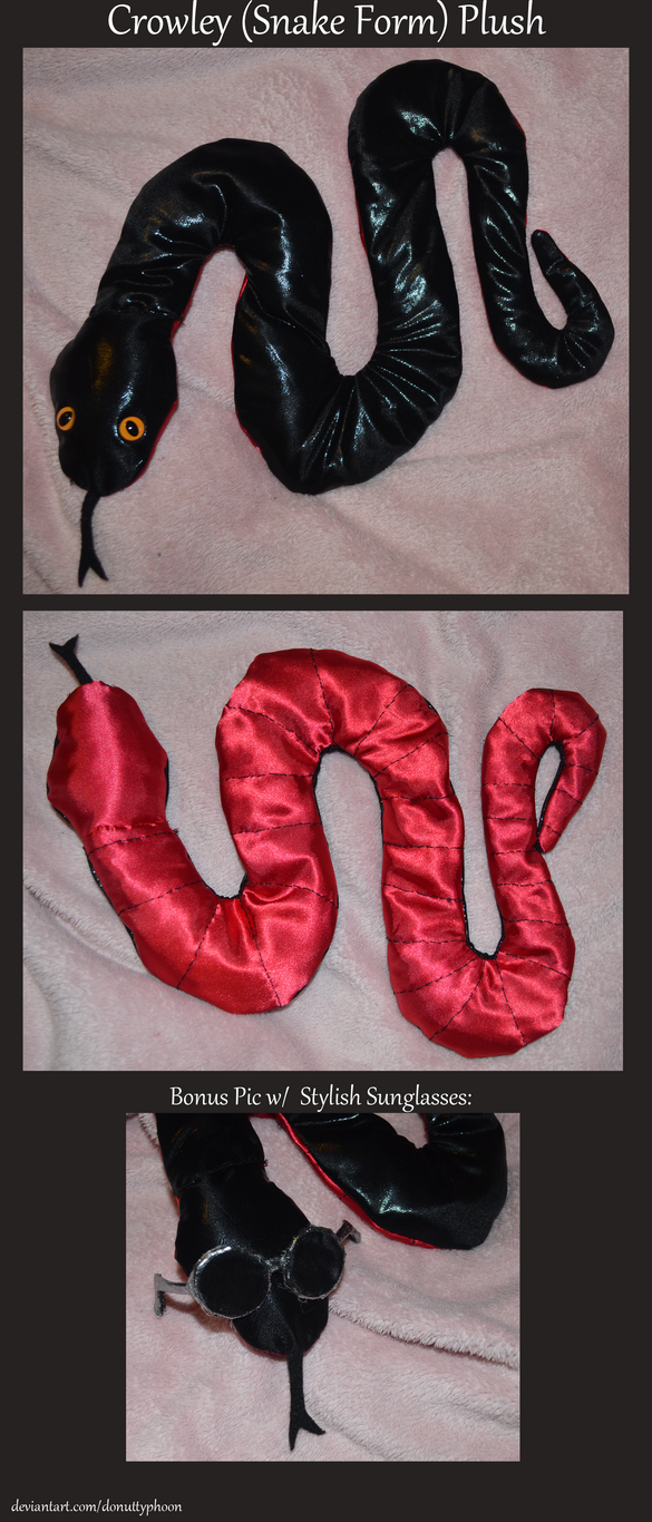 Crowley (Snake Form) Plush by DonutTyphoon on DeviantArt