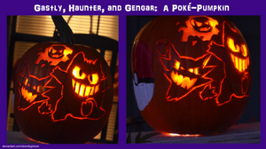 Gastly, Haunter, and Gengar: A Poke-Pumpkin