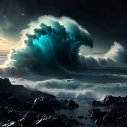 Glowing strange wave