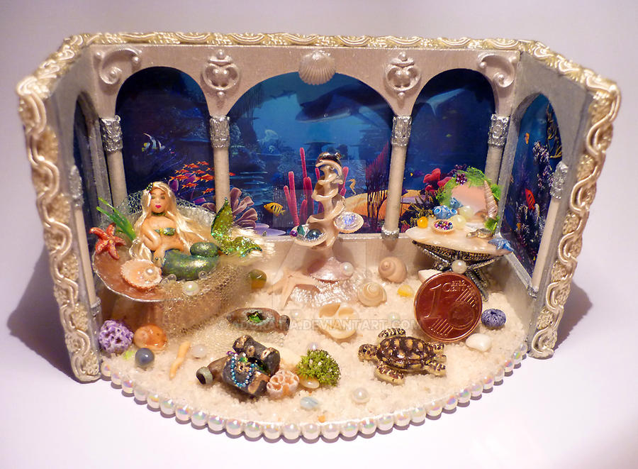 Mermaid room box 1/48 scale