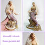 Mermaid, custom porcelain doll