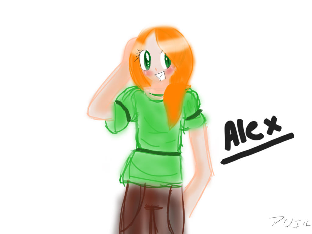Minecraft Disorted Alex Minecraft Alex by Jumble-Cube on DeviantArt