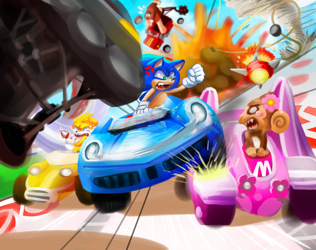Road rage (Sonic the road-hog) by Jumble-Cube on DeviantArt