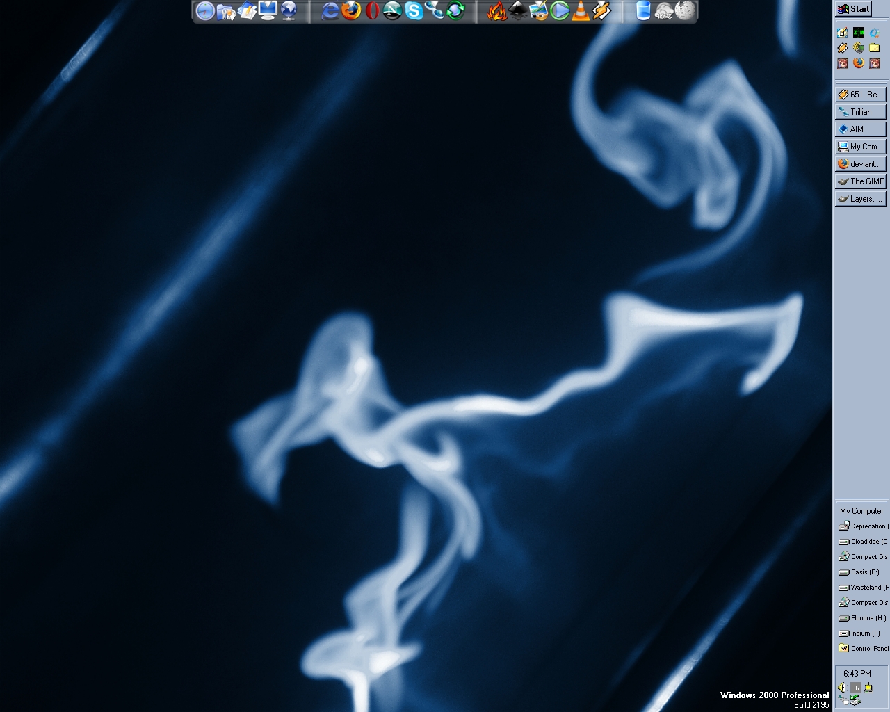Crazy Blue Desktop