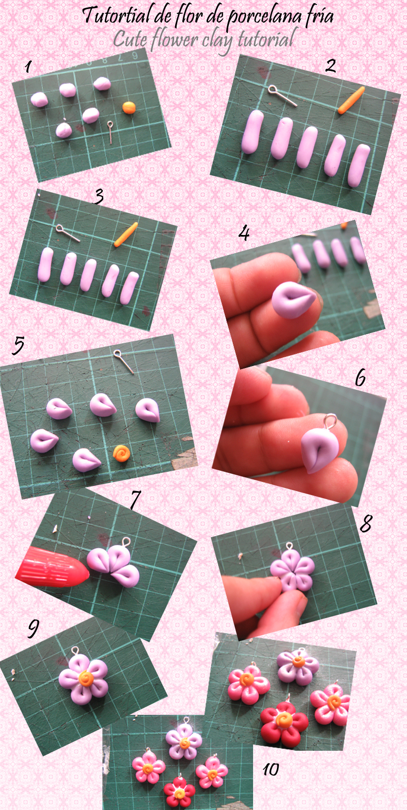 Flower Polymer Clay Tutorial