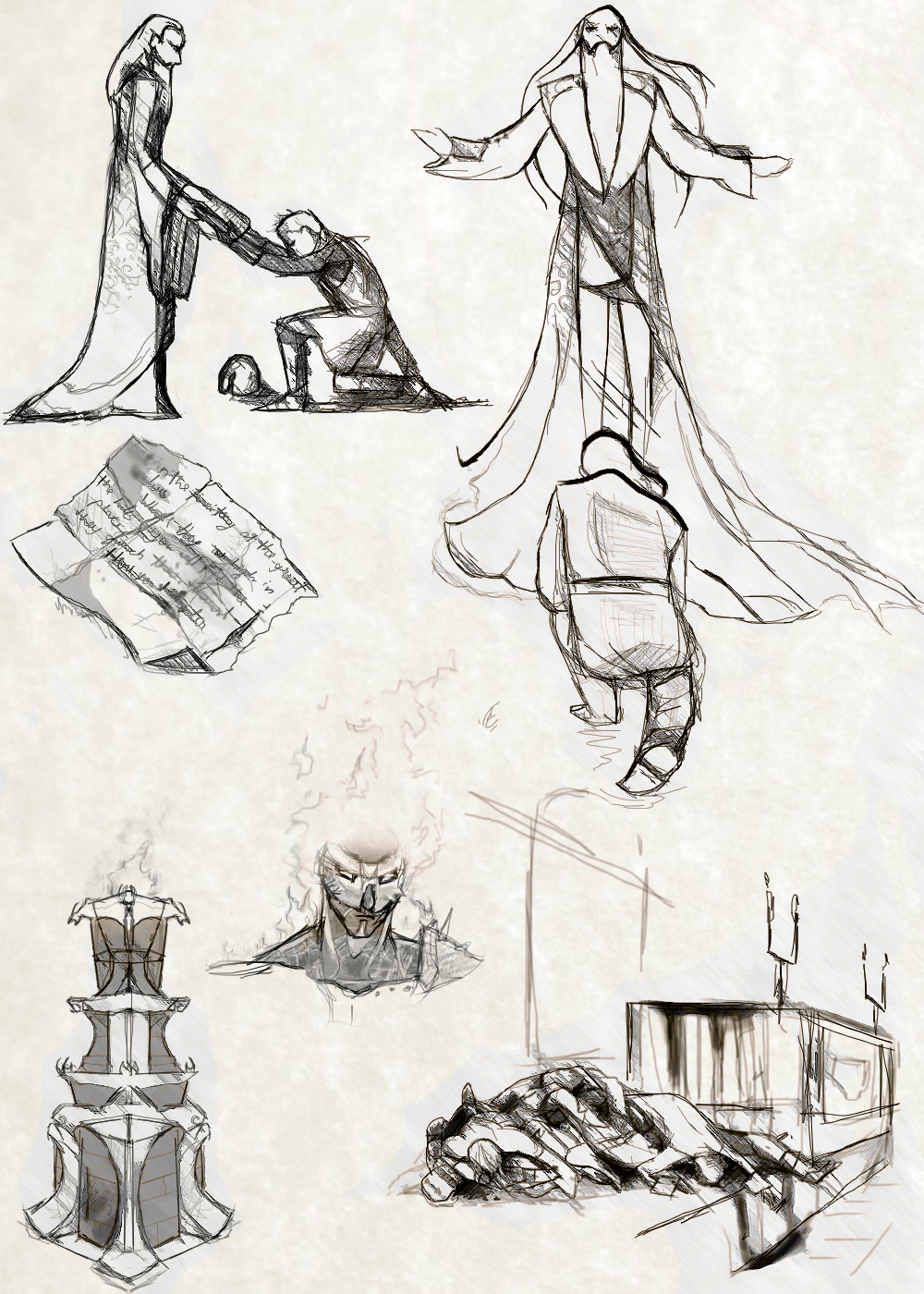 Unused lore illustrations