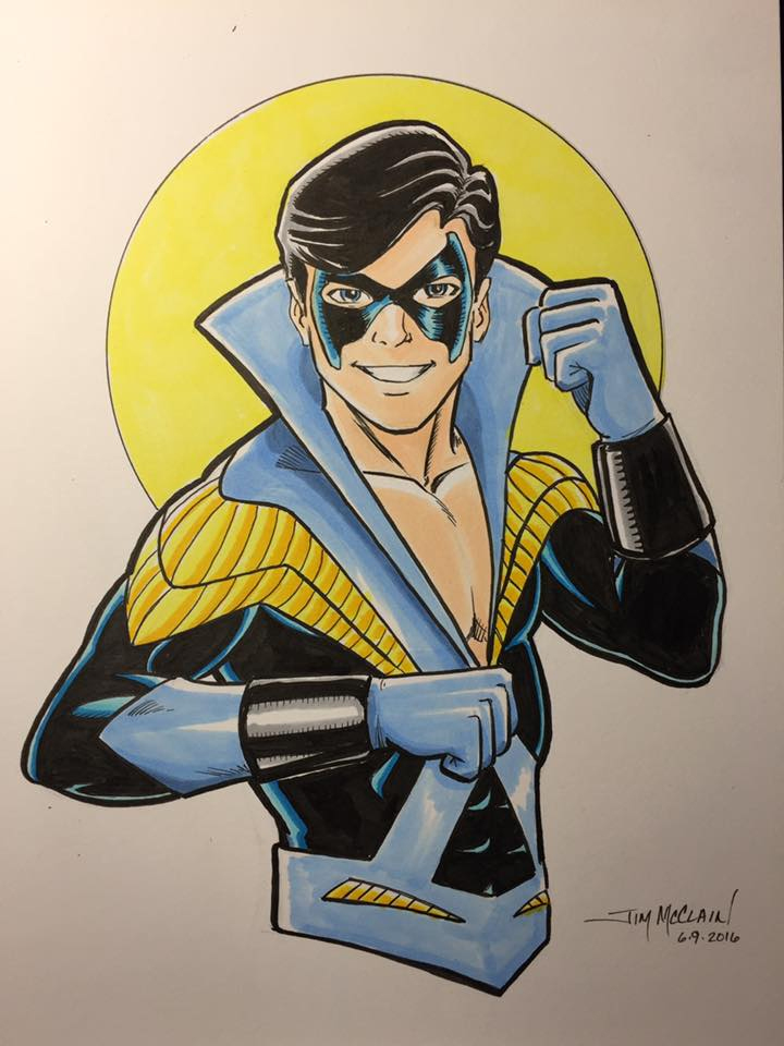 Nightwing  in color