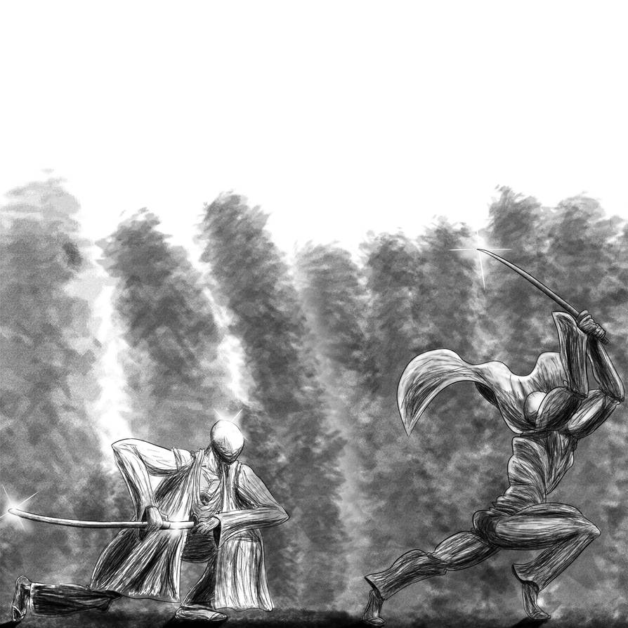 Sword slashing pencil sketch by MaikuArts on DeviantArt