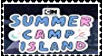 Summer camp island stamp